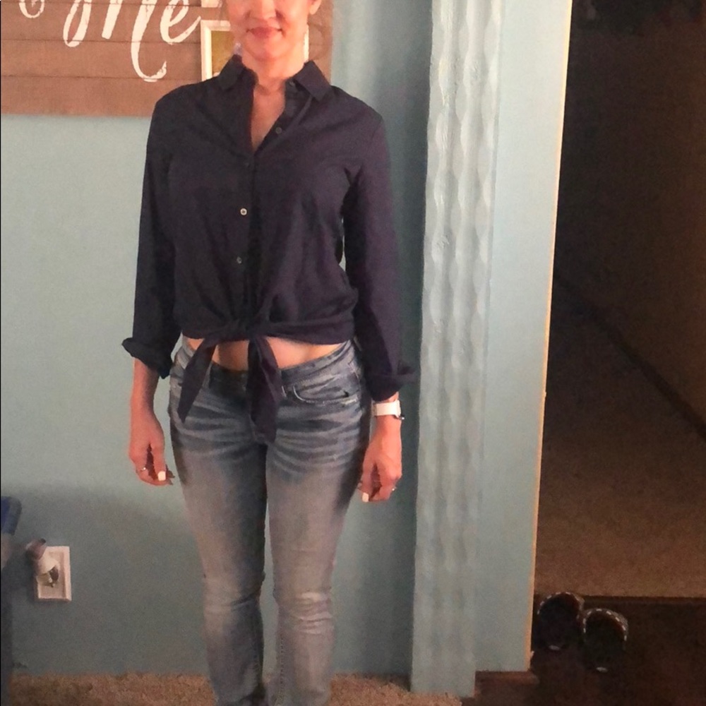 Banana Republic Blue bottom up